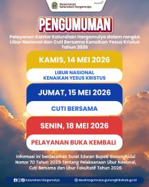 PENGUMUMAN LIBUR NASIONAL KENAIKAN YESUS KRISTUS 